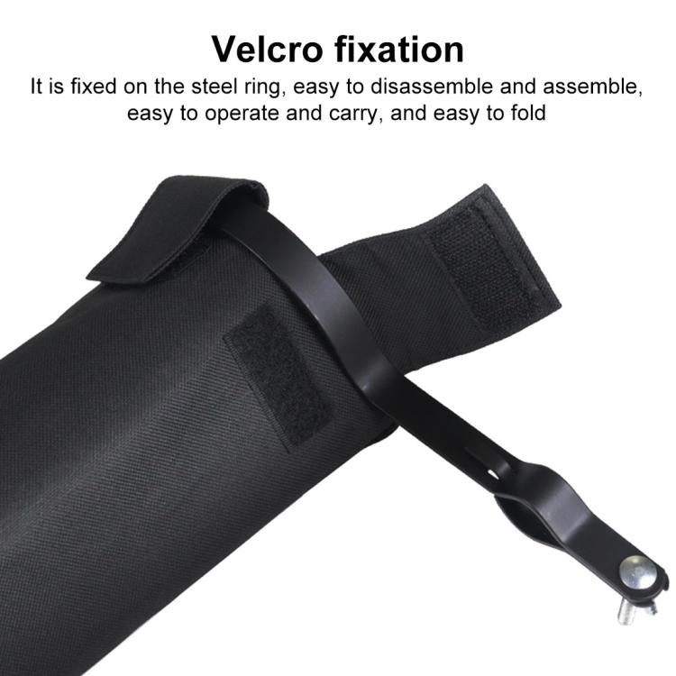 CT-824 Thickened Oxford Cloth Drum Stick Barrel Portable Drumstick Bag - Black
