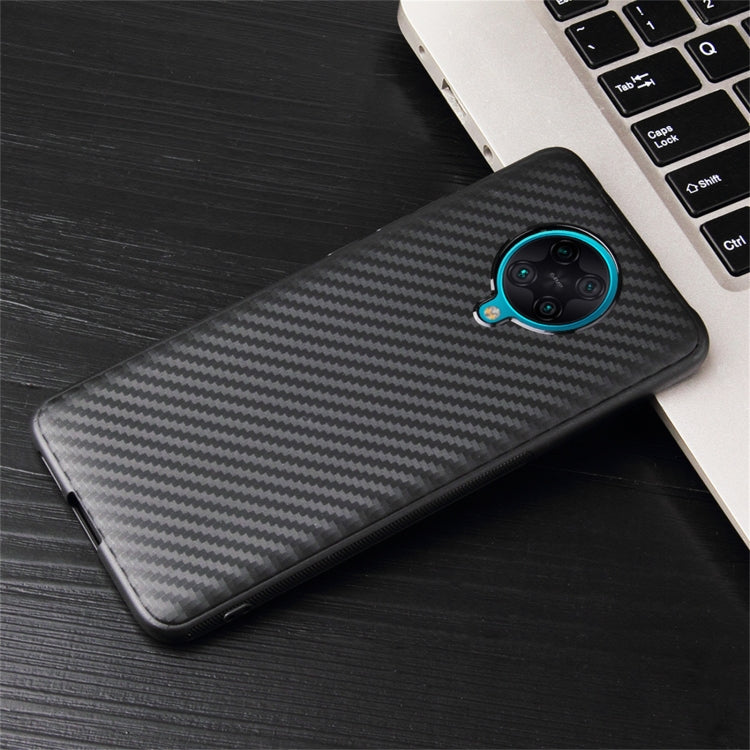 For Xiaomi Redmi K30 Pro Carbon Fiber Texture TPU Protective Case(Black)