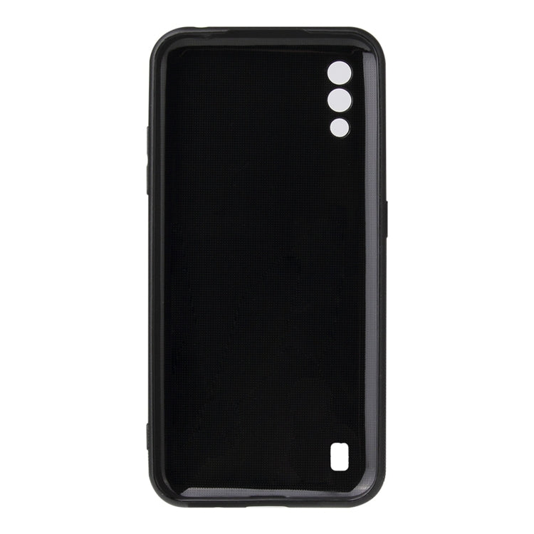 For Samsung Galaxy M01 Carbon Fiber Texture TPU Protective Case(Black)