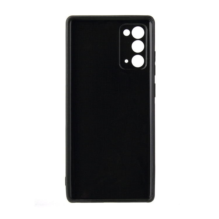 For Samsung Galaxy Note20 Carbon Fiber Texture TPU Protective Case(Black)