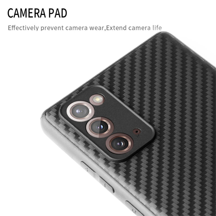 For Samsung Galaxy Note20 Carbon Fiber Texture TPU Protective Case(Black)