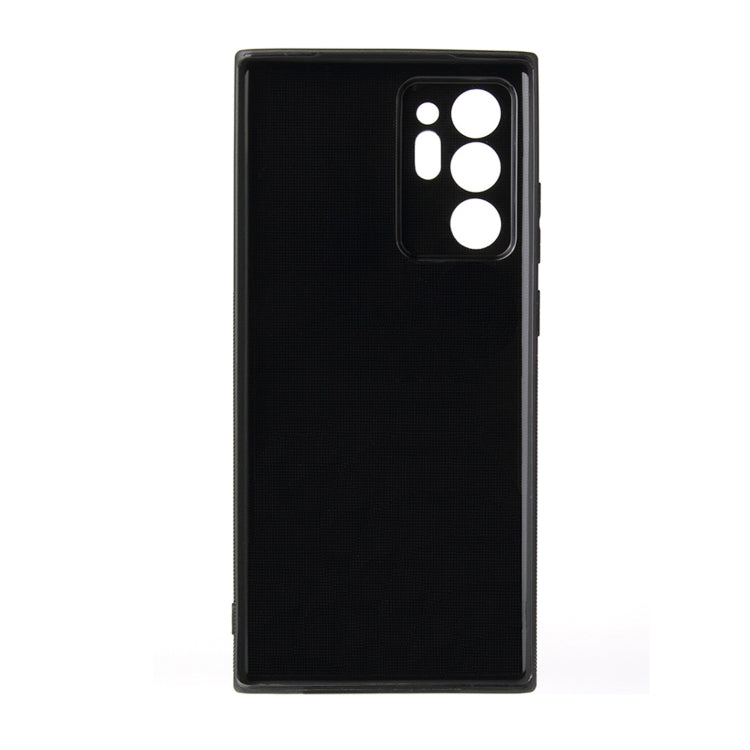 For Samsung Galaxy Note20 Ultra Carbon Fiber Texture TPU Protective Case(Black)