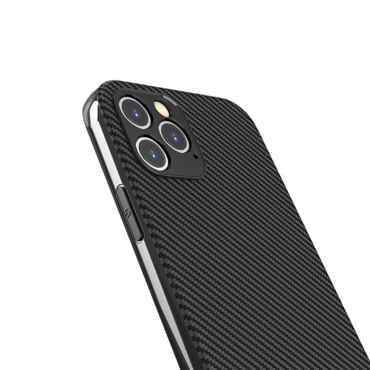For iPhone 12 mini Carbon Fiber Texture TPU Protective Case(Black)