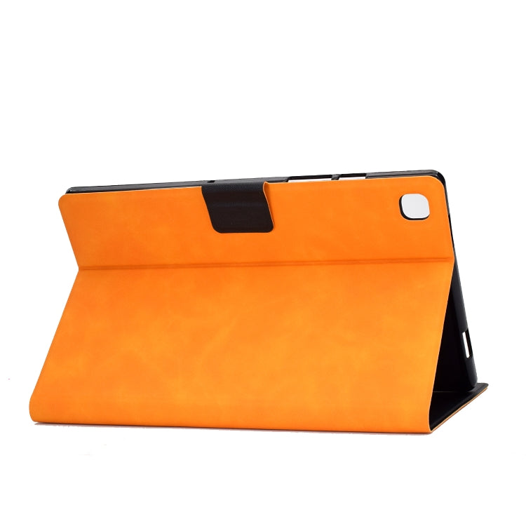 For Samsung Galaxy Tab A7 (2020) T500 Cowhide Texture Horizontal Flip Leather Case with Holder & Card Slots & Sleep / Wake-up
