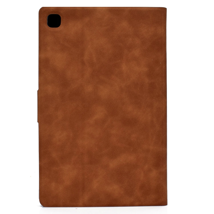For Samsung Galaxy Tab A7 (2020) T500 Cowhide Texture Horizontal Flip Leather Case with Holder & Card Slots & Sleep / Wake-up