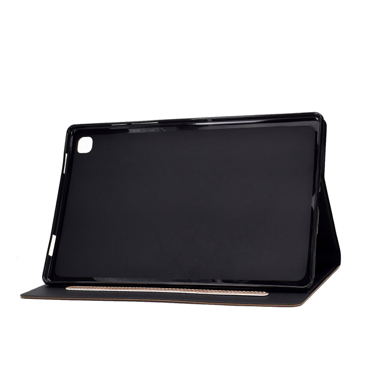 For Samsung Galaxy Tab A7 (2020) T500 Cowhide Texture Horizontal Flip Leather Case with Holder & Card Slots & Sleep / Wake-up
