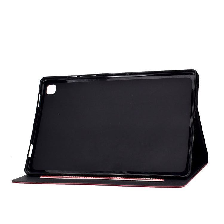 For Samsung Galaxy Tab A7 (2020) T500 Cowhide Texture Horizontal Flip Leather Case with Holder & Card Slots & Sleep / Wake-up