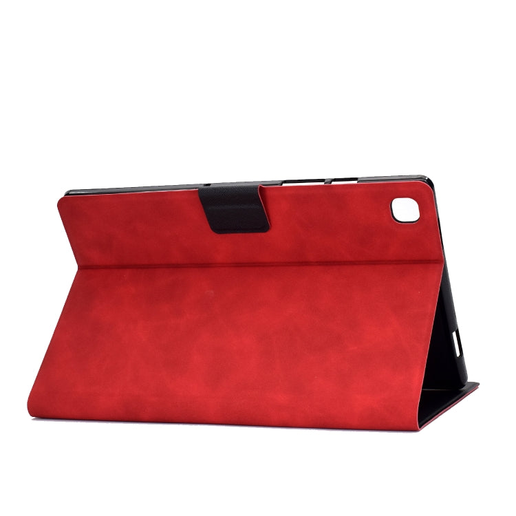 For Samsung Galaxy Tab A7 (2020) T500 Cowhide Texture Horizontal Flip Leather Case with Holder & Card Slots & Sleep / Wake-up