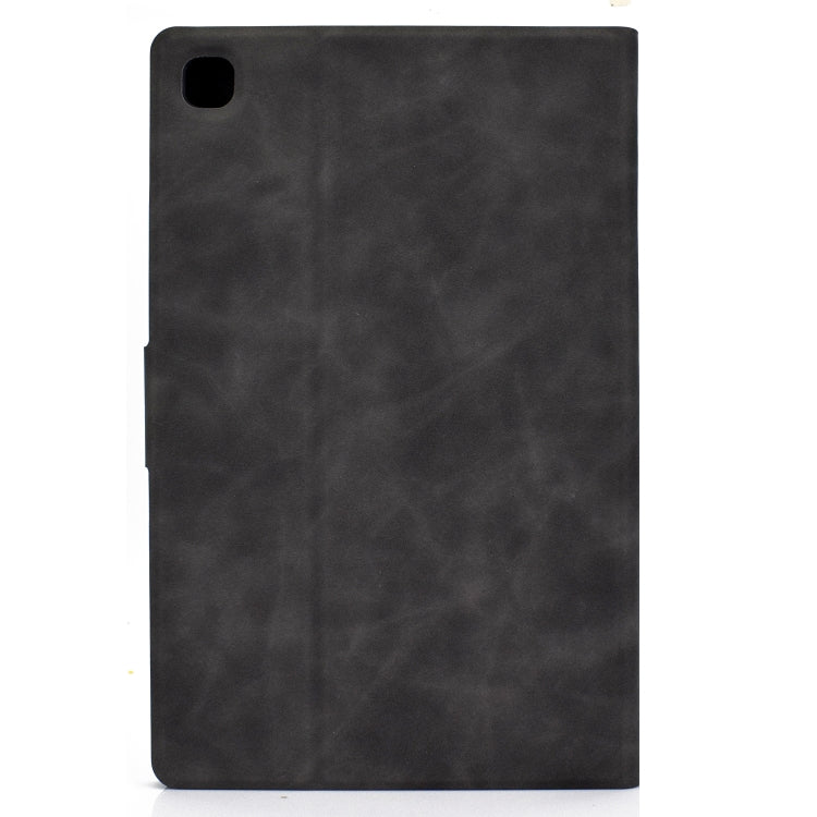 For Samsung Galaxy Tab A7 (2020) T500 Cowhide Texture Horizontal Flip Leather Case with Holder & Card Slots & Sleep / Wake-up