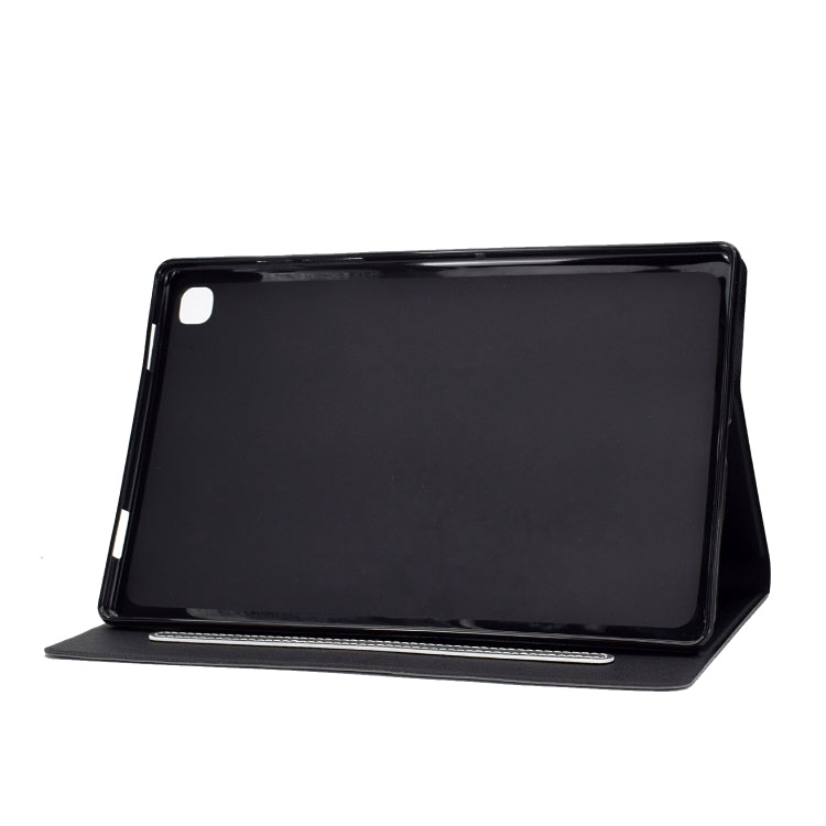 For Samsung Galaxy Tab A7 (2020) T500 Cowhide Texture Horizontal Flip Leather Case with Holder & Card Slots & Sleep / Wake-up