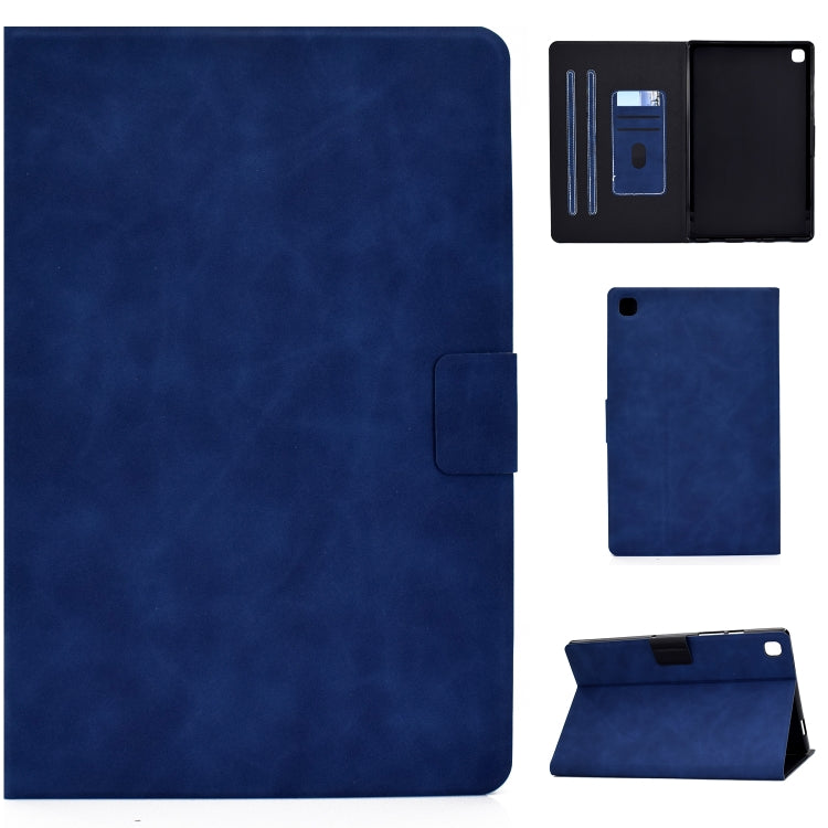 For Samsung Galaxy Tab A7 (2020) T500 Cowhide Texture Horizontal Flip Leather Case with Holder & Card Slots & Sleep / Wake-up