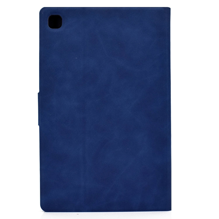 For Samsung Galaxy Tab A7 (2020) T500 Cowhide Texture Horizontal Flip Leather Case with Holder & Card Slots & Sleep / Wake-up
