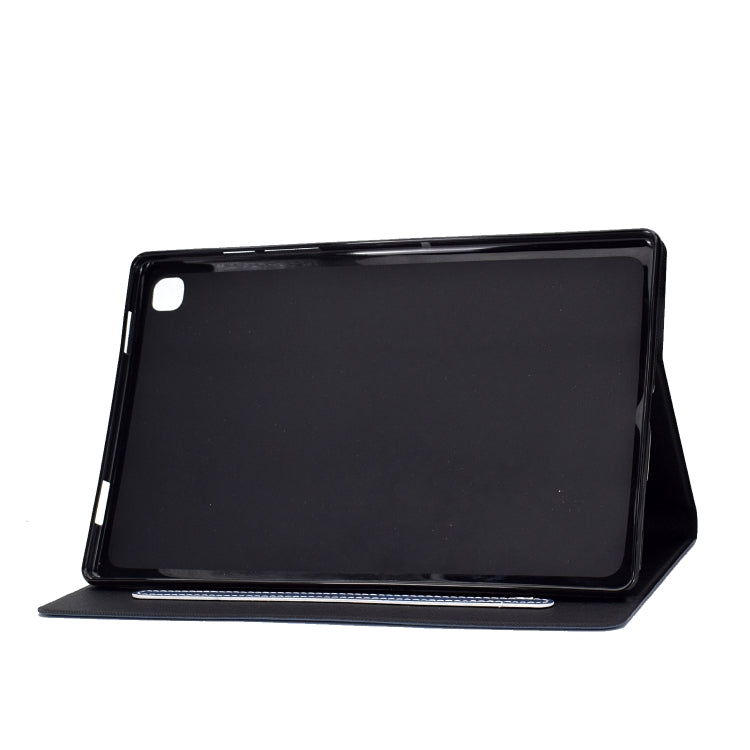 For Samsung Galaxy Tab A7 (2020) T500 Cowhide Texture Horizontal Flip Leather Case with Holder & Card Slots & Sleep / Wake-up