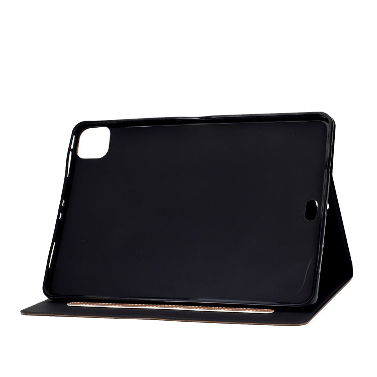 For iPad Air 2020 10.9 Cowhide Texture Horizontal Flip Leather Case with Holder & Card Slots & Sleep / Wake-up