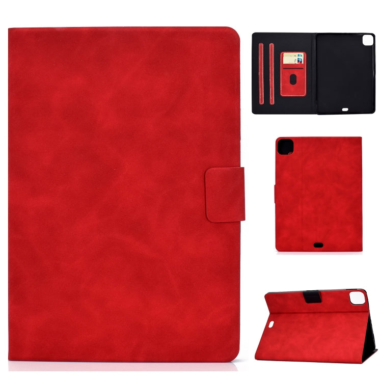 For iPad Air 2020 10.9 Cowhide Texture Horizontal Flip Leather Case with Holder & Card Slots & Sleep / Wake-up