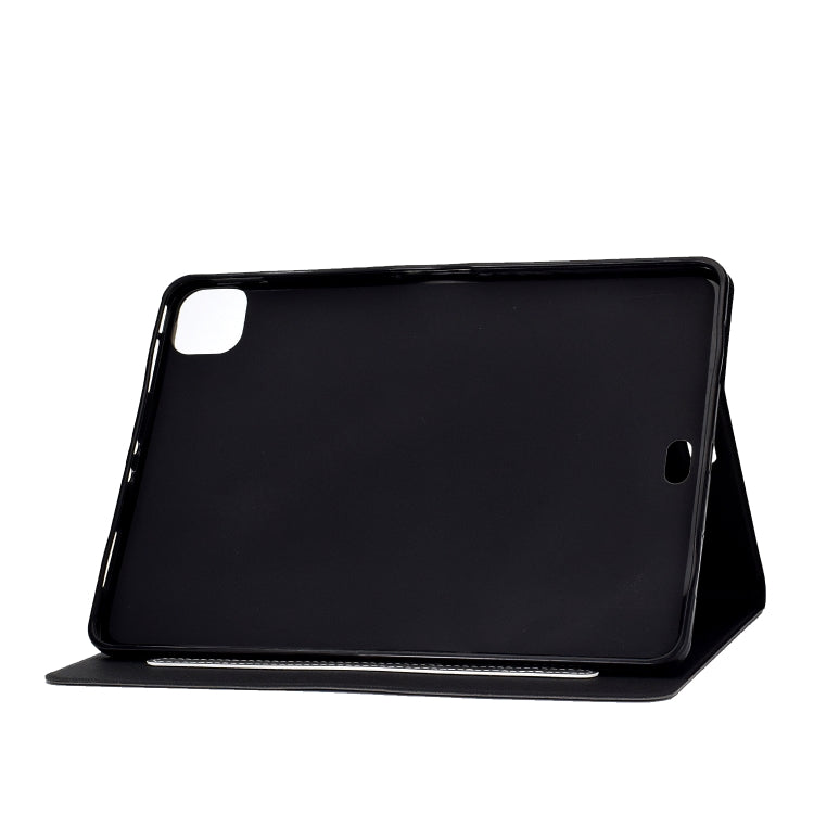 For iPad Air 2020 10.9 Cowhide Texture Horizontal Flip Leather Case with Holder & Card Slots & Sleep / Wake-up