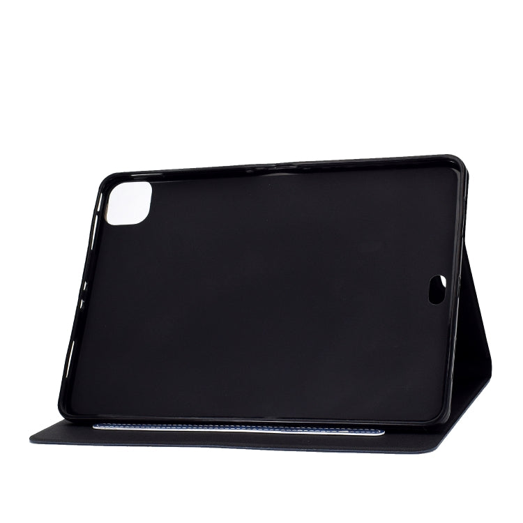 For iPad Air 2020 10.9 Cowhide Texture Horizontal Flip Leather Case with Holder & Card Slots & Sleep / Wake-up