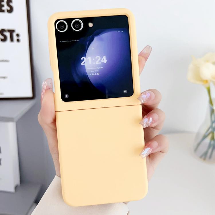 For Samsung Galaxy Z Flip5 Large Window Skin Feel PC Phone Case