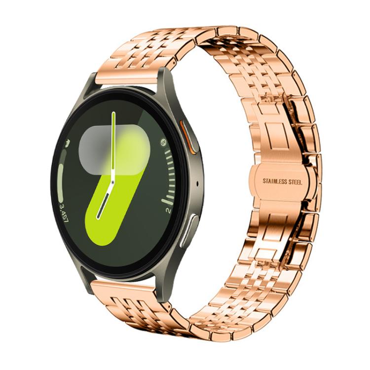 For Samsung Galaxy Watch 7 / 6 / 5 / FE xDfind Seven-bead Solid Stainless Steel Watch Band
