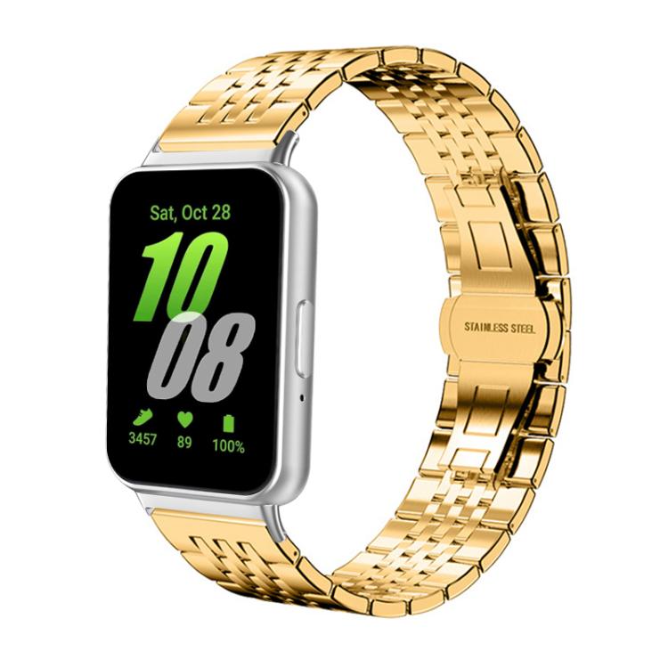 For Samsung Galaxy Fit3 SM-R390 xDfind Seven-bead Solid Stainless Steel Watch Band