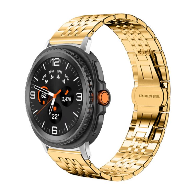 For Samsung Galaxy Watch8 / Wacth8 Classic xDfind Seven-bead Solid Stainless Steel Watch Band