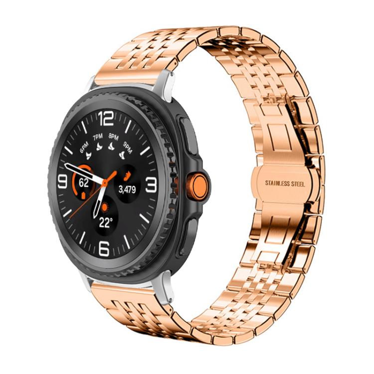 For Samsung Galaxy Watch8 / Wacth8 Classic xDfind Seven-bead Solid Stainless Steel Watch Band