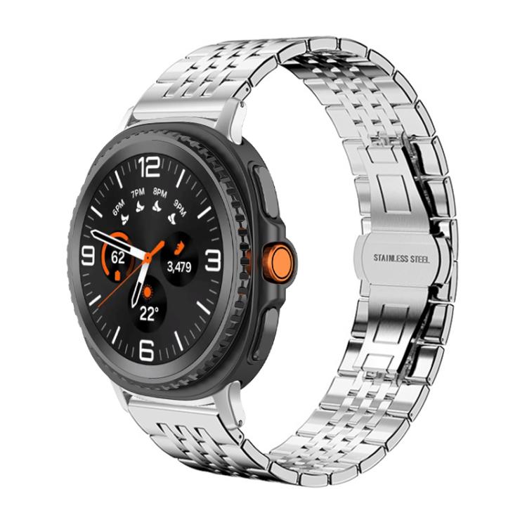 For Samsung Galaxy Watch8 / Wacth8 Classic xDfind Seven-bead Solid Stainless Steel Watch Band