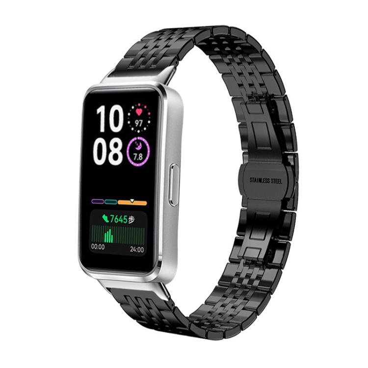 For Huawei Band 10 / 9 / 8 14mm xDfind Seven-bead Solid Stainless Steel Watch Band