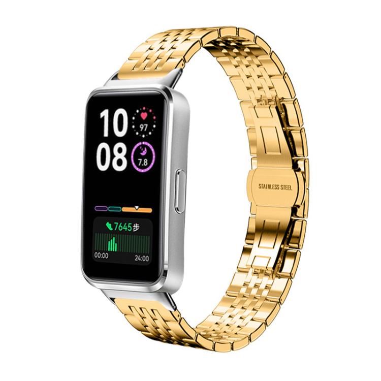For Huawei Band 10 / 9 / 8 14mm xDfind Seven-bead Solid Stainless Steel Watch Band