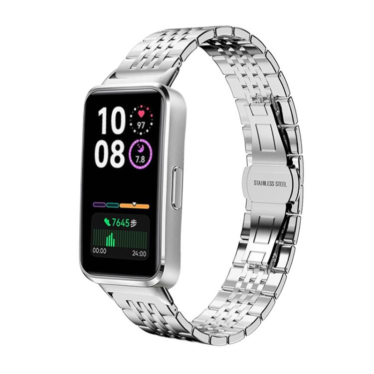 For Huawei Band 10 / 9 / 8 14mm xDfind Seven-bead Solid Stainless Steel Watch Band