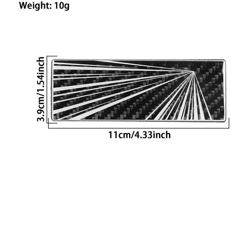 Car Tail Carbon Fiber Decorative Sticker, Type:B