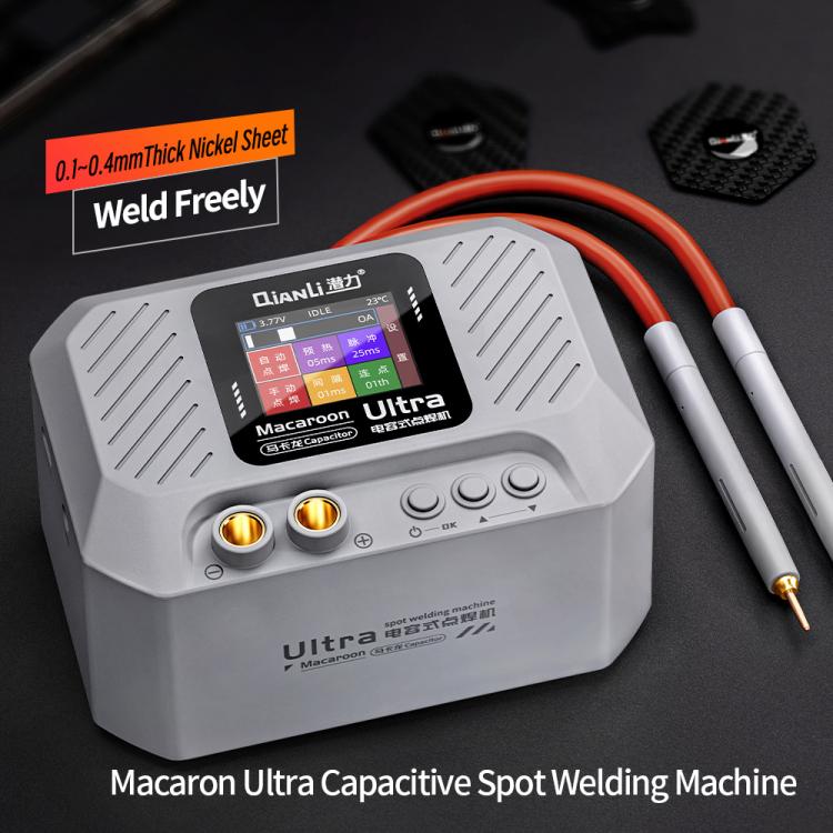 Qianli Macaron Ultra Capacitive Battery Spot Welding Machine for 0.1-0.4mm Thick Nickel Sheet, Plug:EU Plug