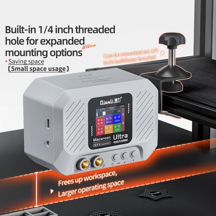 Qianli Macaron Ultra Capacitive Battery Spot Welding Machine for 0.1-0.4mm Thick Nickel Sheet, Plug:EU Plug