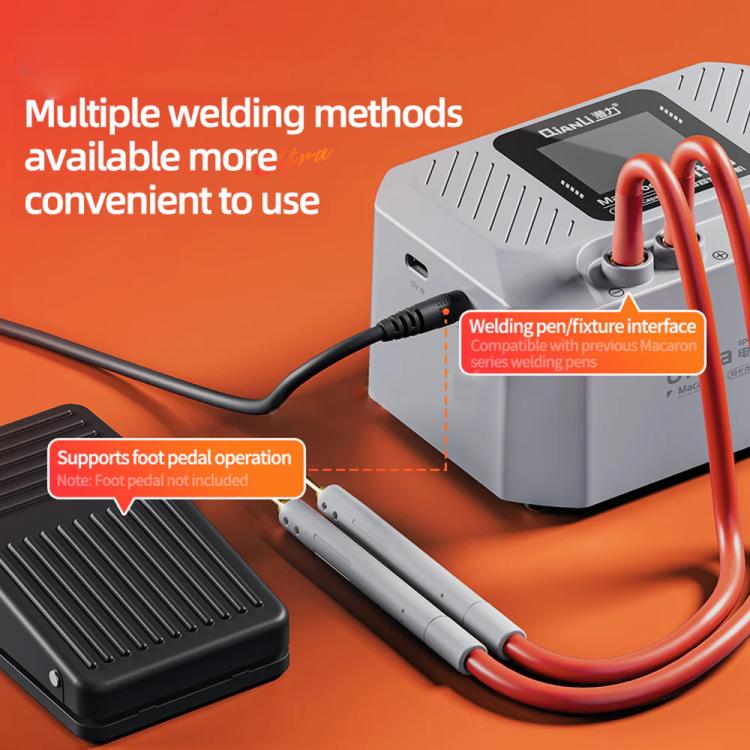 Qianli Macaron Ultra Capacitive Battery Spot Welding Machine for 0.1-0.4mm Thick Nickel Sheet, Plug:US Plug
