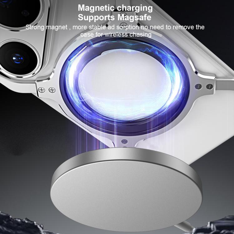 For Huawei Pura 80 Pro Mechanical Arm Borderless MagSafe Holder Metal Phone Case
