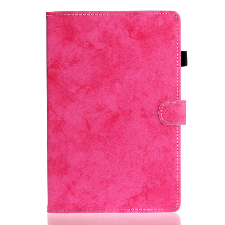 For Samsung Galaxy Tab S8 / Galaxy Tab S7 11.0 T870 Marble Style Cloth Texture Leather Case with Bracket & Card Slot & Pen Slot & Anti Skid Strip