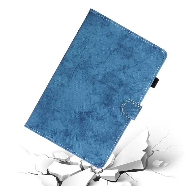 For Samsung Galaxy Tab S8 / Galaxy Tab S7 11.0 T870 Marble Style Cloth Texture Leather Case with Bracket & Card Slot & Pen Slot & Anti Skid Strip