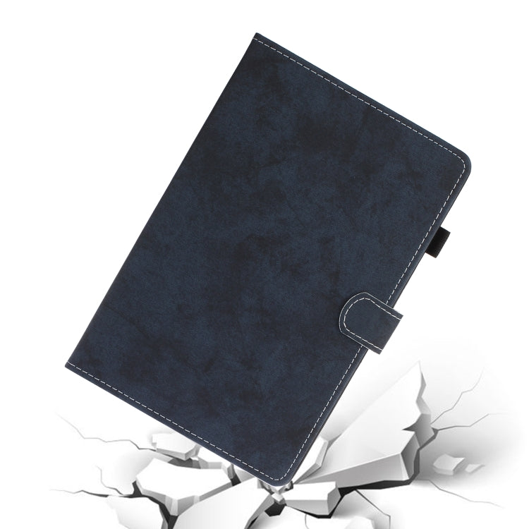 For Samsung Galaxy Tab S8 / Galaxy Tab S7 11.0 T870 Marble Style Cloth Texture Leather Case with Bracket & Card Slot & Pen Slot & Anti Skid Strip