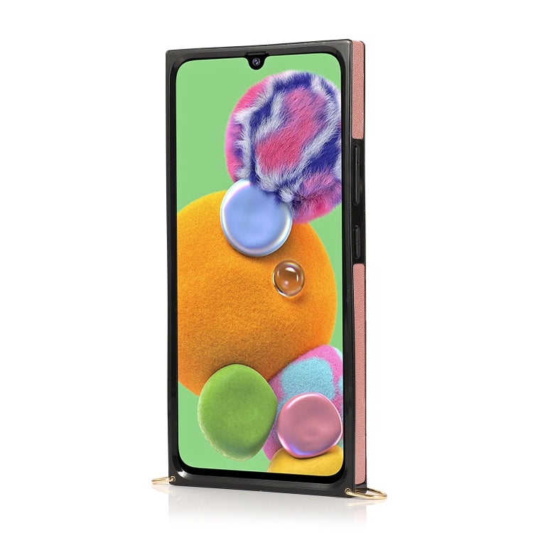 For Samsung Galaxy A90 5G Wrist Strap PU+TPU Shockproof Protective Case with Crossbody Lanyard & Holder & Card Slot
