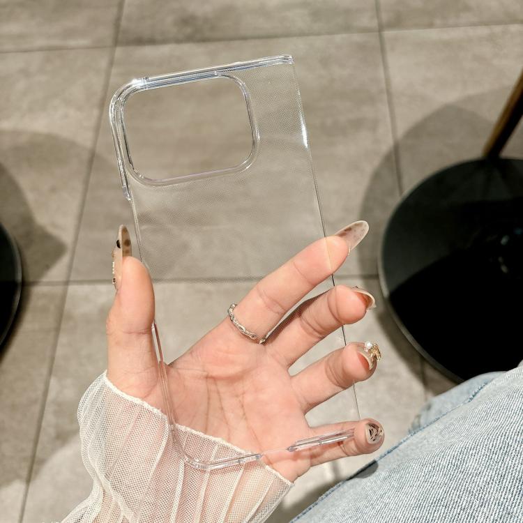 For Google Pixel 10 Pro Fold Clear PC Shockproof Phone Case - Transparent