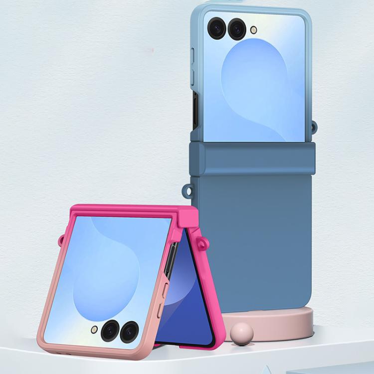 For Samsung Galaxy Z Flip7 5G Integrated Hinge Side Buckle PC Phone Case