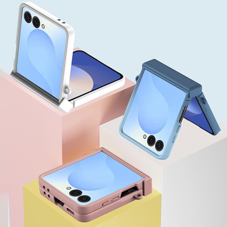 For Samsung Galaxy Z Flip7 5G Integrated Hinge Side Buckle PC Phone Case