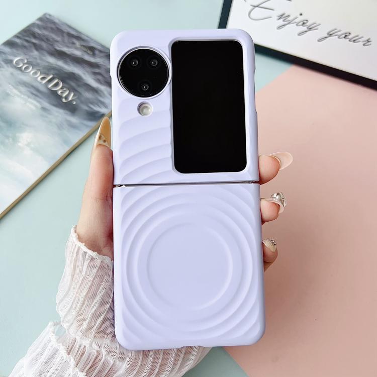 For OPPO Find N3 Flip Wave Texture MagSafe Skin Feel PC Phone Case