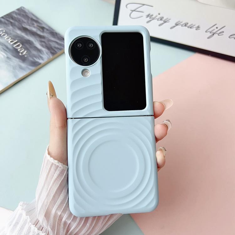 For OPPO Find N3 Flip Wave Texture MagSafe Skin Feel PC Phone Case