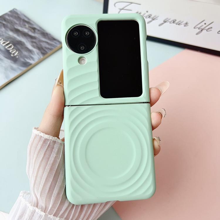For OPPO Find N3 Flip Wave Texture MagSafe Skin Feel PC Phone Case