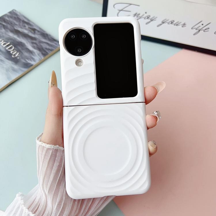 For OPPO Find N3 Flip Wave Texture MagSafe Skin Feel PC Phone Case