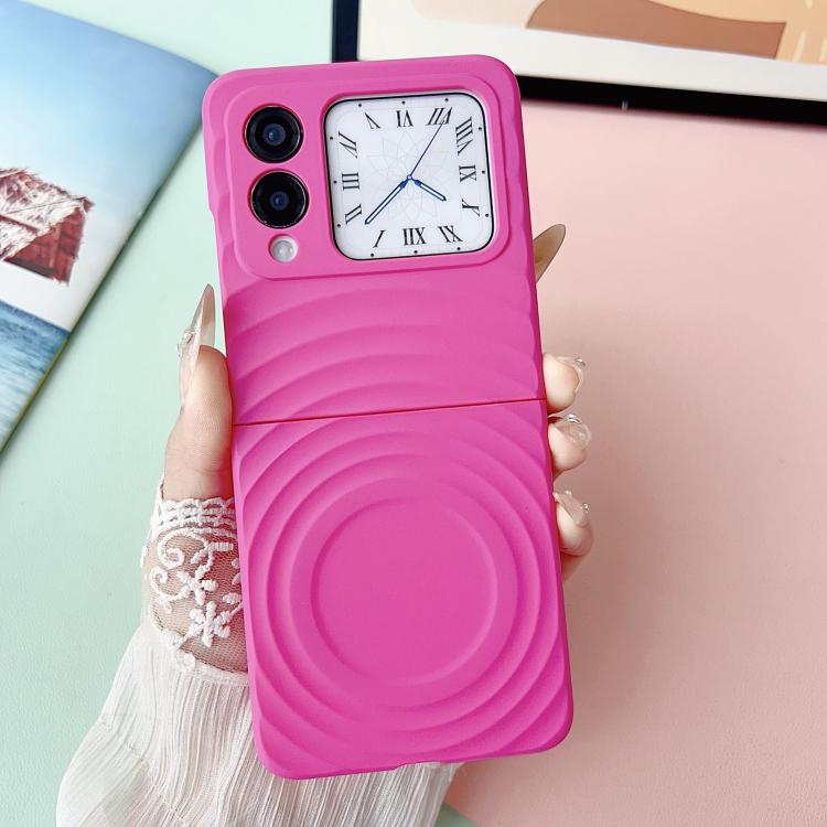 For Huawei nova Flip Wave Texture MagSafe Skin Feel PC Phone Case