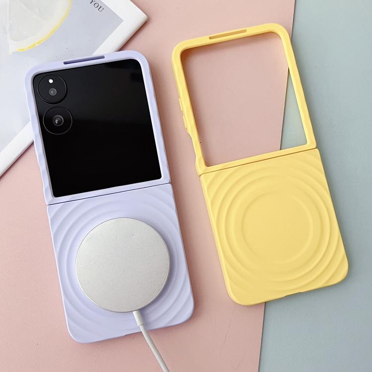 For Xiaomi Mix Flip 2 Wave Texture MagSafe Skin Feel PC Phone Case