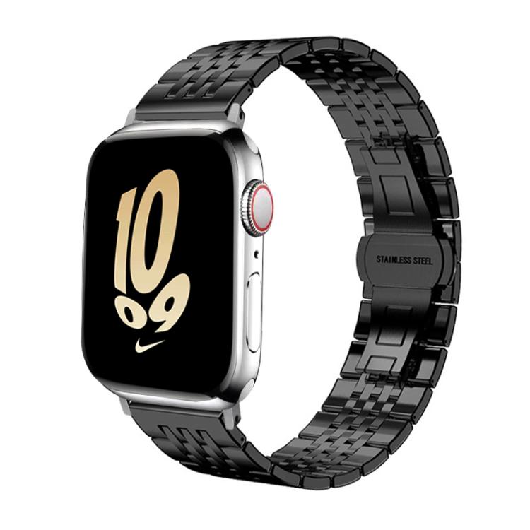 For Apple Watch 42 / 44 / 45 / 46 / 49mm 22mm xDfind Seven-bead Solid Stainless Steel Watch Band