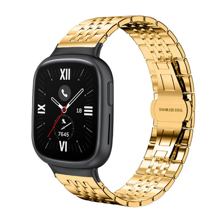 For Honor Watch 4 20mm xDfind Seven-bead Solid Stainless Steel Watch Band